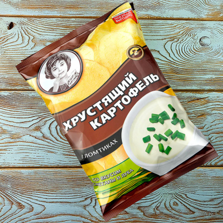 Хрустящий картофель СМЕТ.-ЛУК (70гр./20уп.) (ВЧ832)